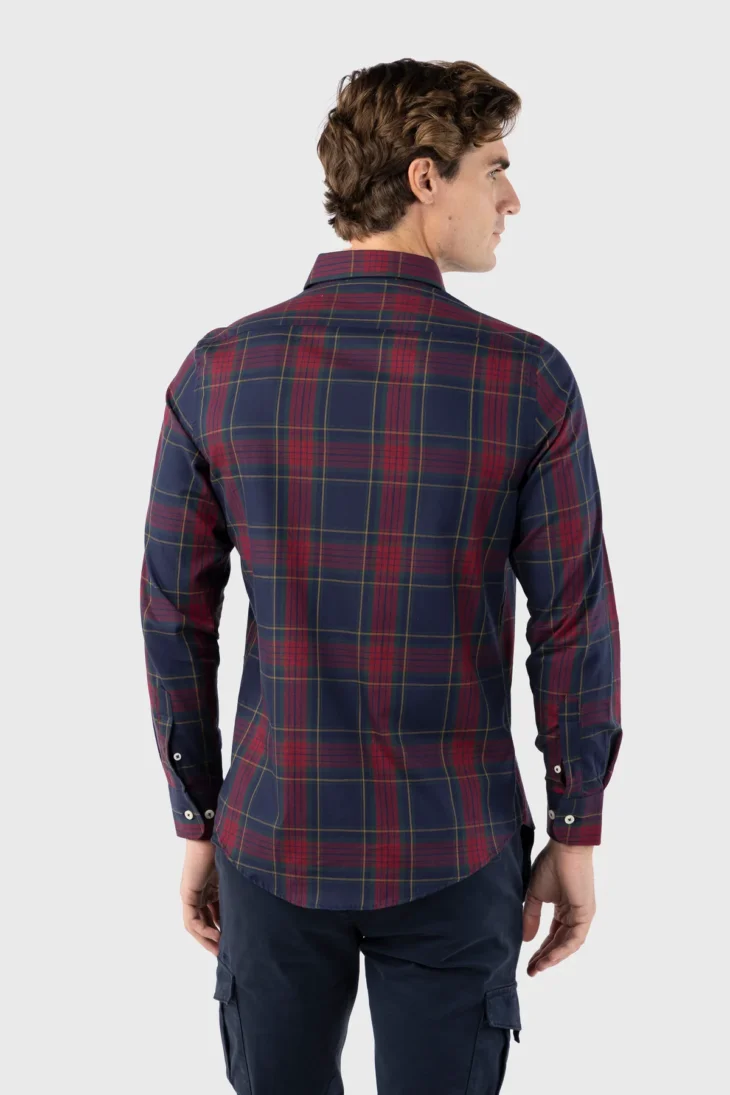 CAMISA TARTÁN MARINO ROJO - Imagen 3