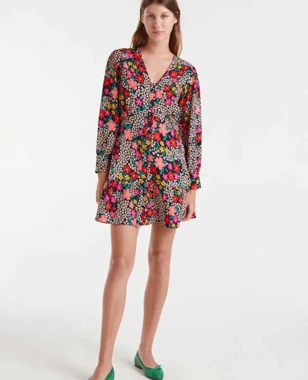 VESTIDO CORTO ESTAMPADO GIARDINO