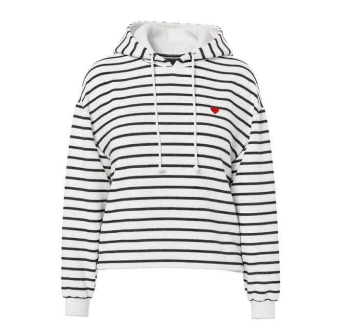 SUDADERA RAYAS CORAZON