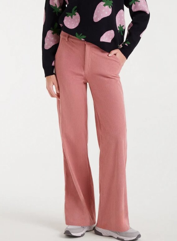 PANTALON DE PANA ROSA