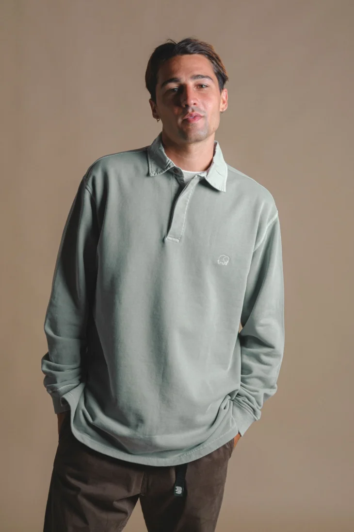 POLO SUDADERA PIGMENT CARVALHO SILVER