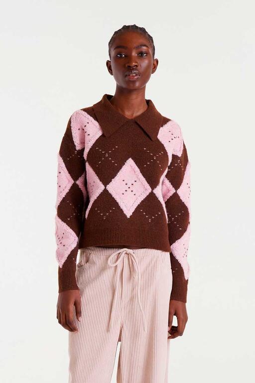 CARDIGAN  PUNTO ROMBO