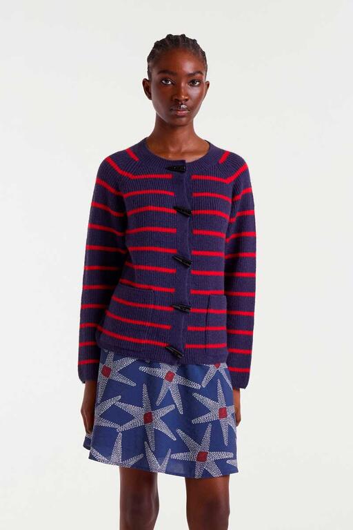 CARDIGAN PUNTO RAYAS