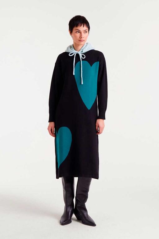 VESTIDO MIDI JACQUARD SUPER GREEN
