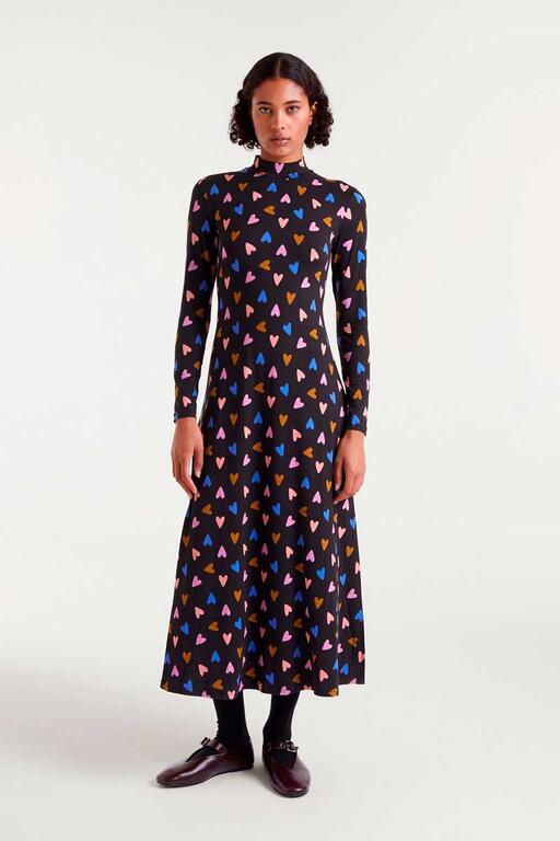 VESTIDO LARGO CORAZONES