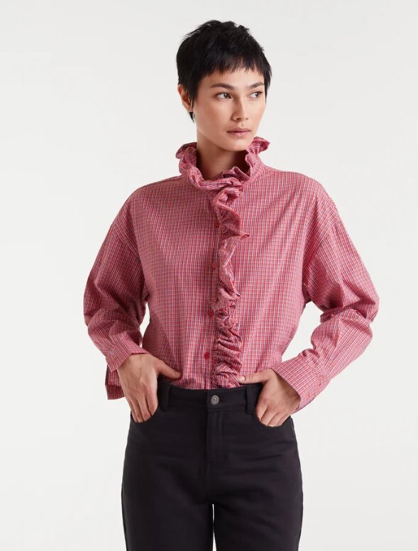 CAMISA CUADRO VICHY ROJO