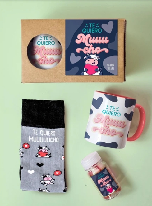 PACK TAZA TE QUIERO MUUUCHO