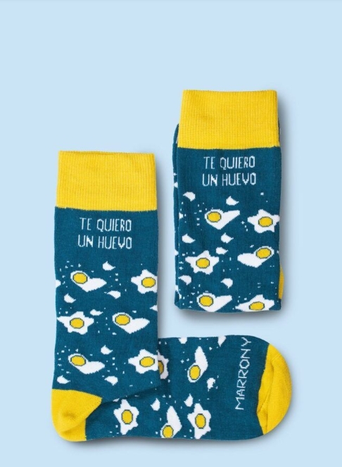 CALCETINES TE QUIERO UN HUEVO