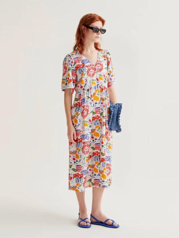 VESTIDO MIDI CON ESTAMPADO LUSH