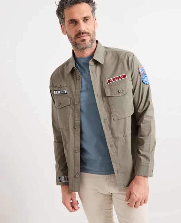 SOBRECAMISA CON PARCHES