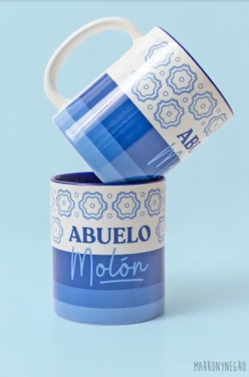 TAZA ABUELO MOLON PAPA MOLON ROMBOS