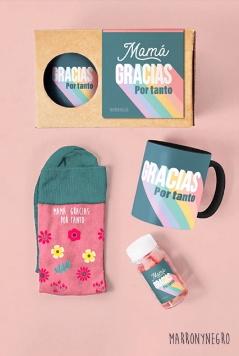 PACK TAZA MAMA GRACIAS POR TANTO