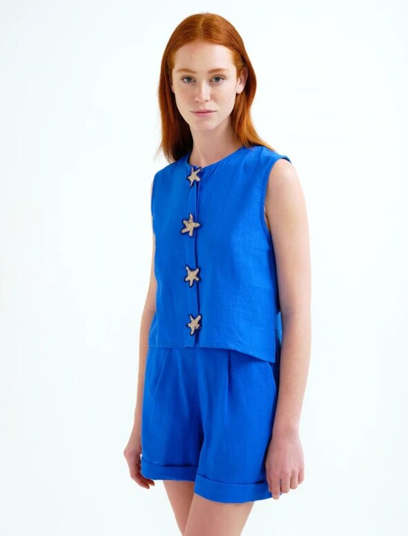 TOP 100% ALGODON CON APLIQUES DE ESTRELLAS