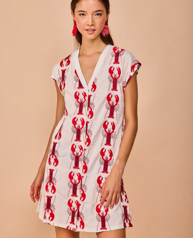 VESTIDO RODILES ROJO