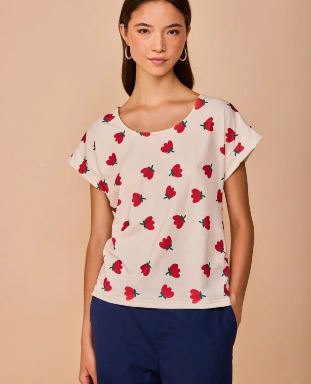 TOP LUAÑA MANGA CORTA