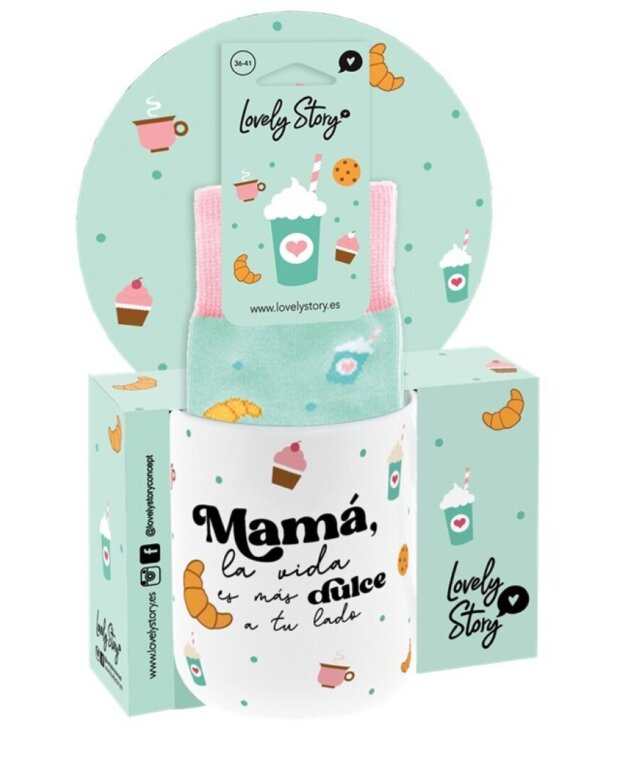 PACK TAZA Y CALCETINES MAMA