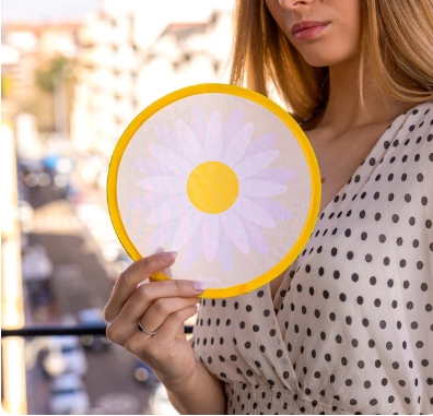 ABANICO PLEGABLE MARGARITA