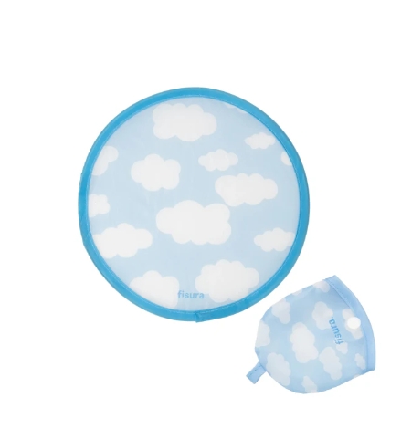 ABANICO PLEGABLE NUBES