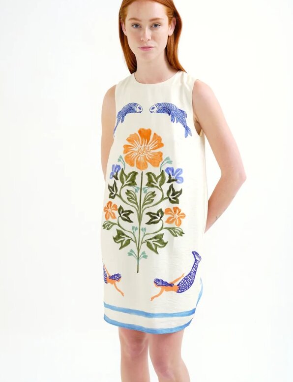VESTIDO CORTO ESTAMPADO PALM