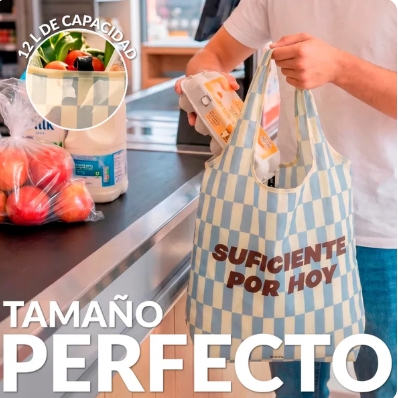 BOLSA PLEGABLE SUFICIENTE POR HOY