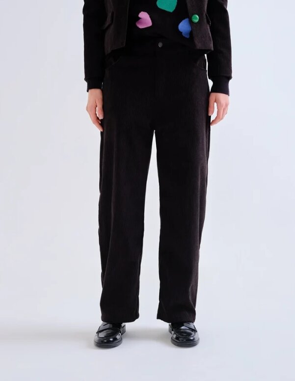 PANTALON DE PANA NEGRO