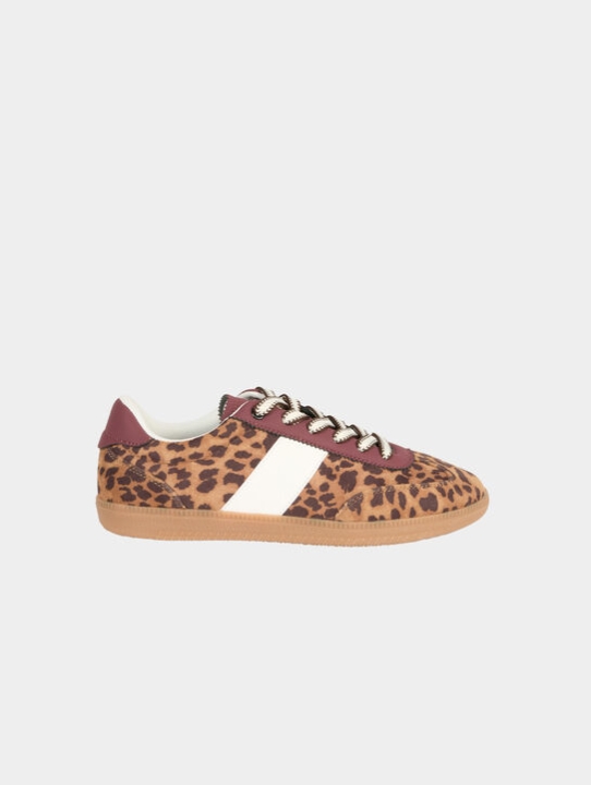 ZAPATILLAS DE PIEL SINTETICA LEOPARDO