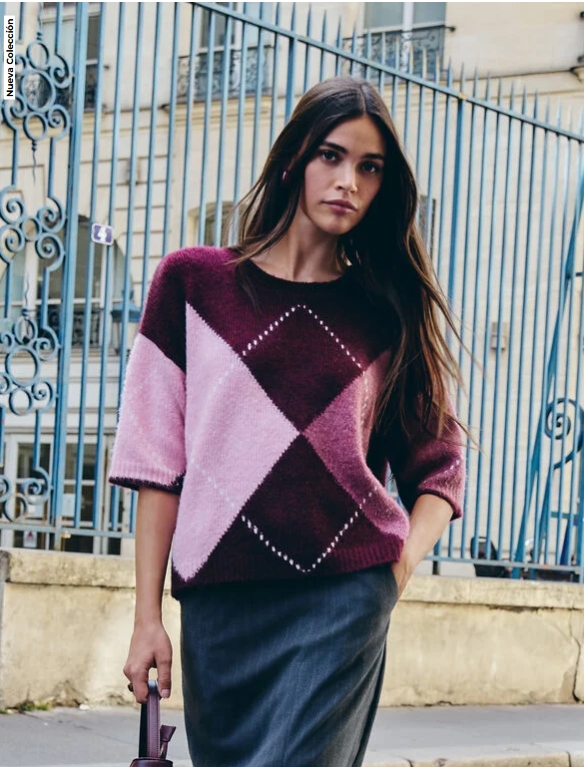 JERSEY JACQUARD CUELLO REDONDO