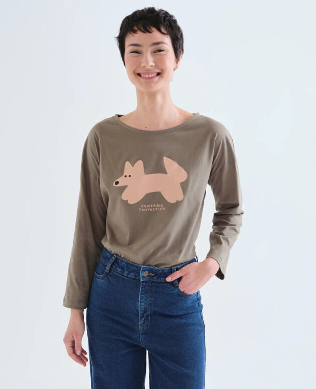 CAMISETA ALGODON CON ESTAMPADO PRINT VOLPE