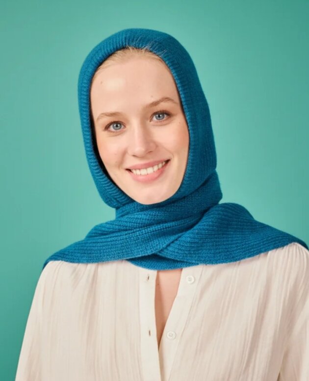 GORRO BUFANDA AZUL MARAVILLOSO