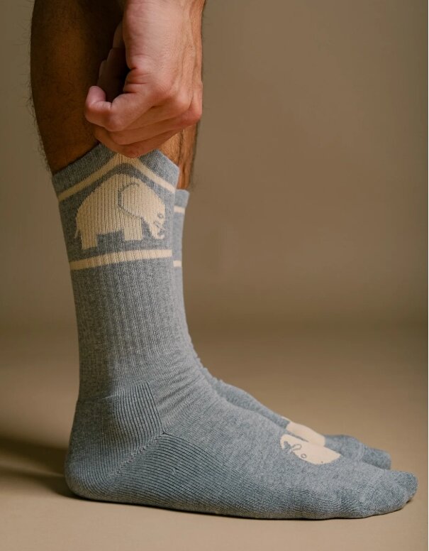 Calcetines Deportivos Algodón Orgánico Grey