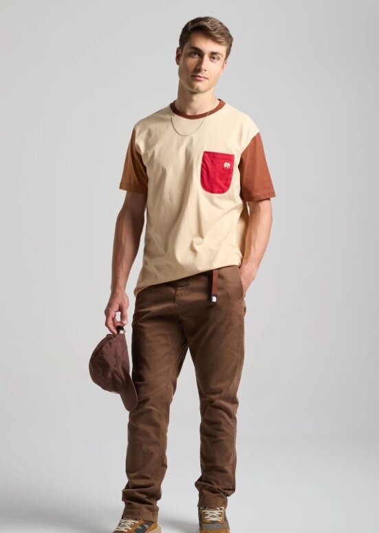 Color Block T-Shirt Gray Sand