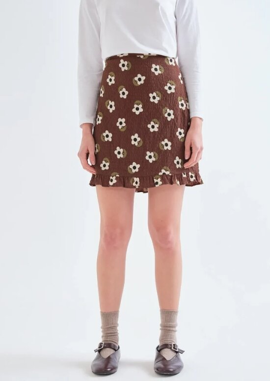FALDA CORTA CON ESTAMPADO SANTINI