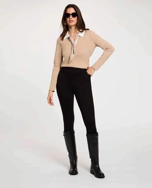 ANTALON LEGGING LISO NEGRO