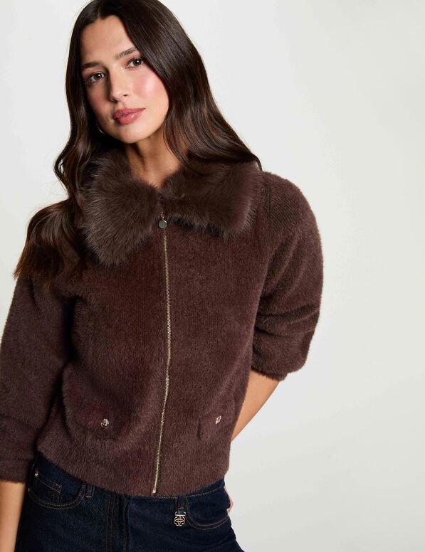 CHAQUETA CON CUELLO DE PELO