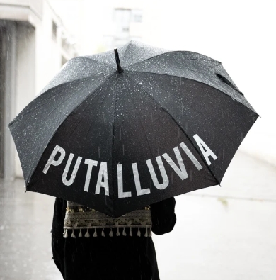 PARAGUAS PUTA LLUVIA