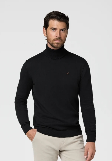JERSEY CUELLO VUELTO NEGRO