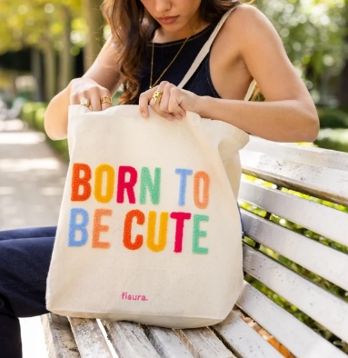 TOTE BAG BORN TO BE CUTE